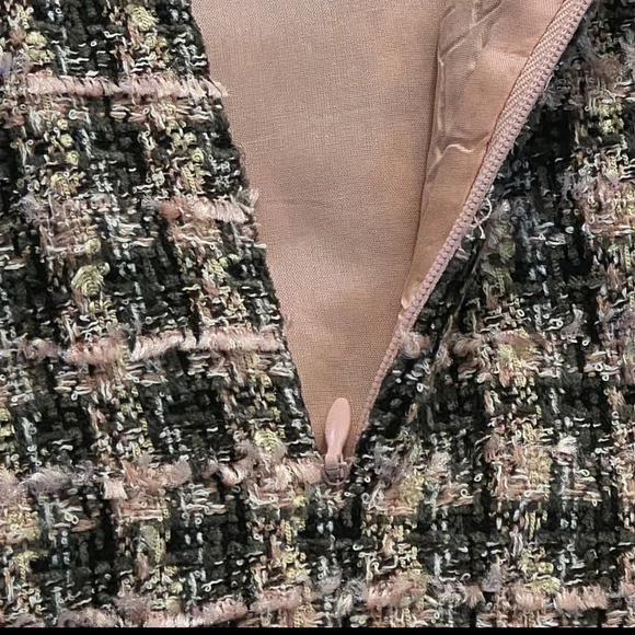 Talbots Tweed Sleeveless Sheath Dress Pink  Womens 18W Plus Size Preppy Career - Picture 13 of 13